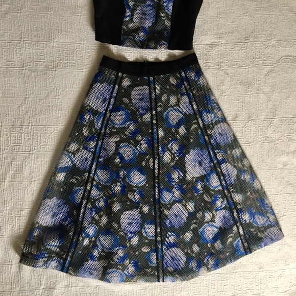 New Sachin Babi Mixed Mesh Skirt, 4 - Picture 3 of 8